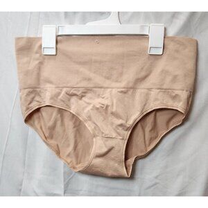 NWOT Jockey Women's Beige High-Waisted Shapewear Briefs Underwear Size L